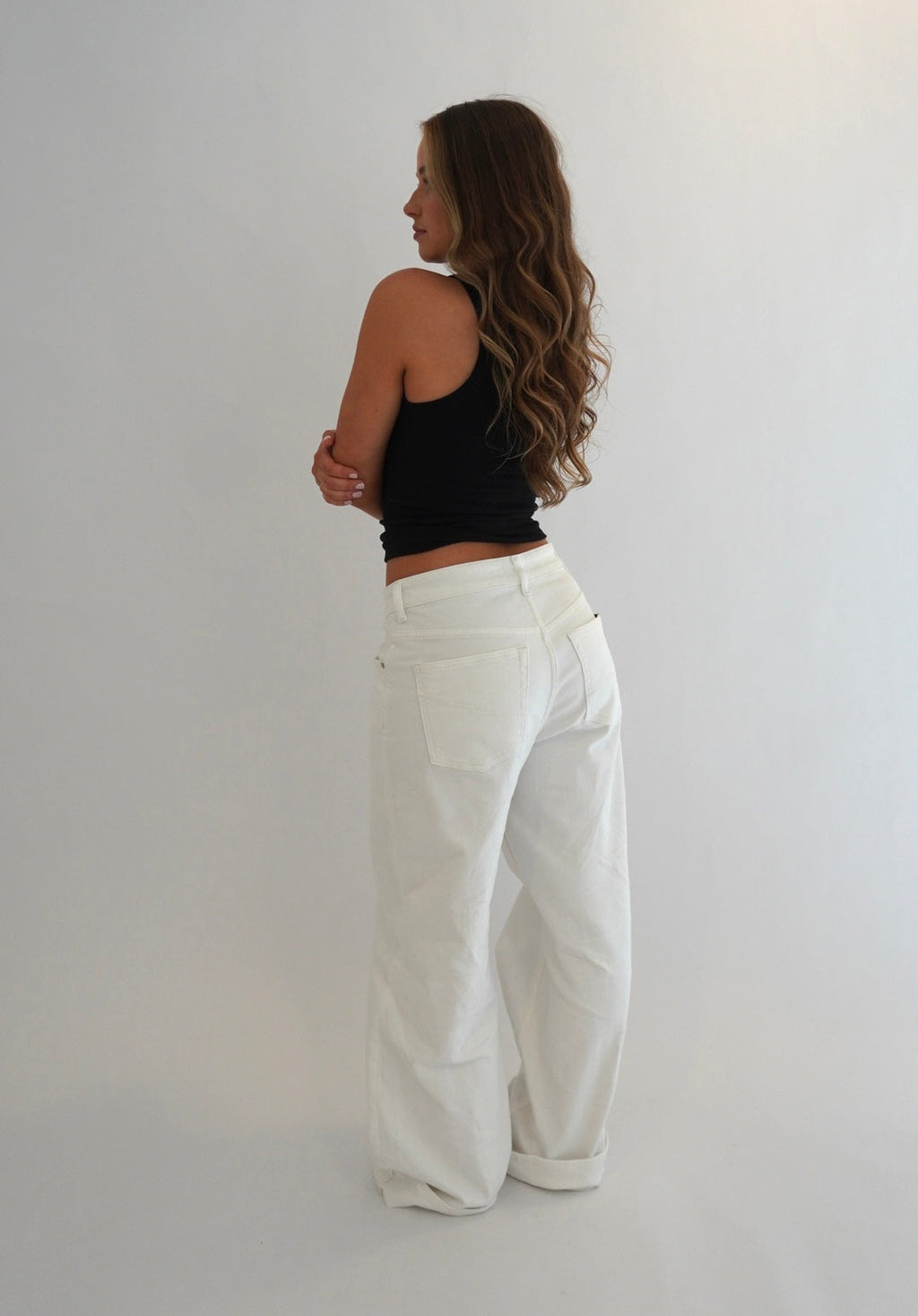 LOOSE FIT JEANS OFF WHITE