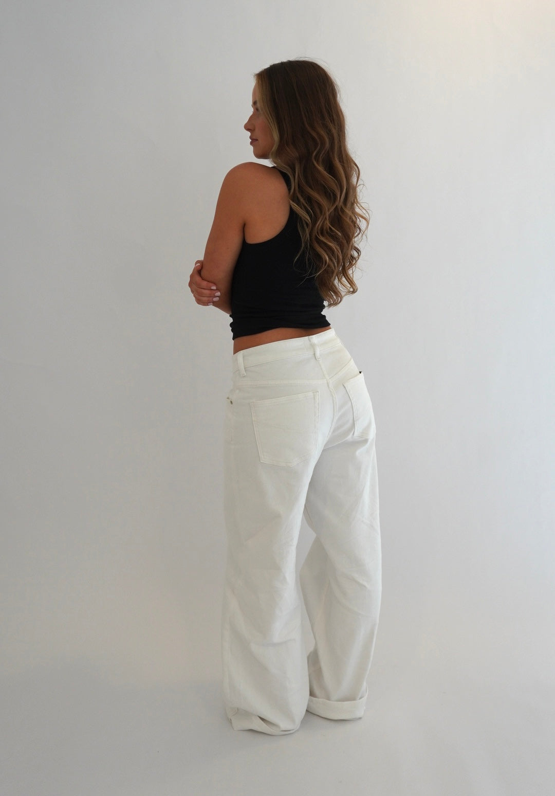 LOOSE FIT JEANS OFF WHITE