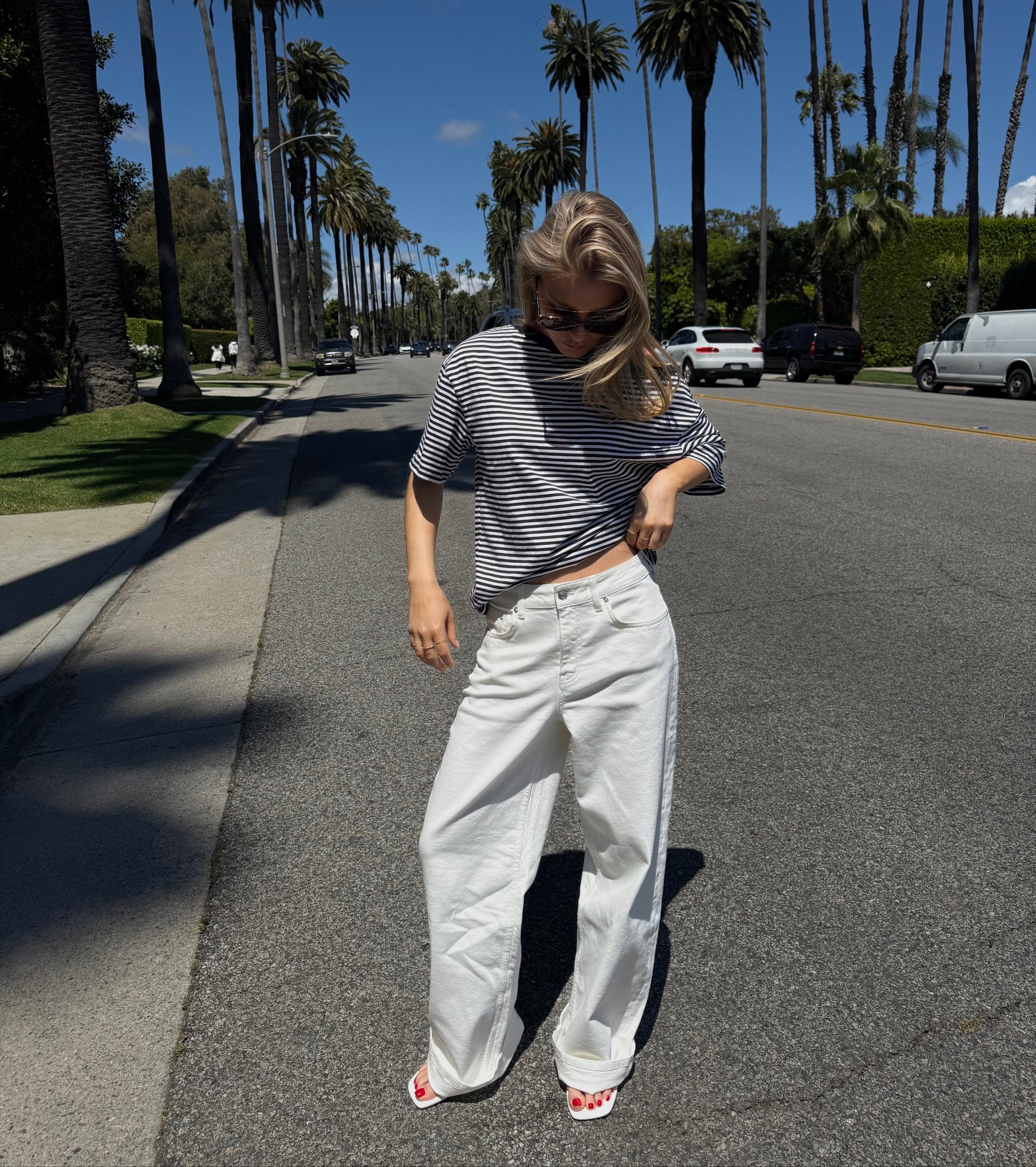 LOOSE FIT JEANS OFF WHITE
