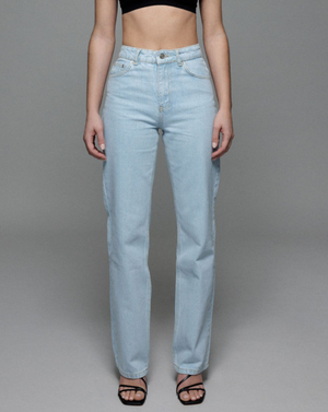 Straight Leg Sculpting Jeans Ocean Blue