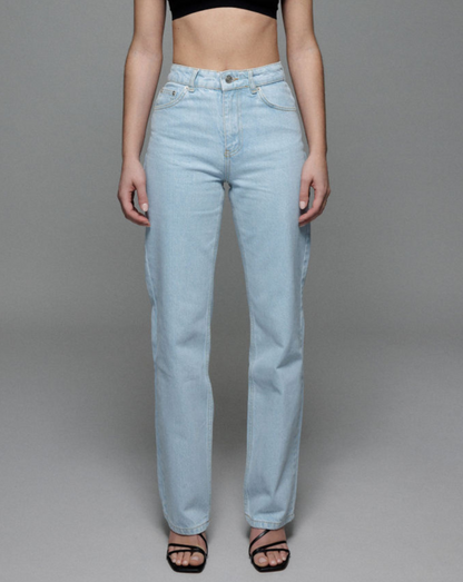 Wide Straight Leg Jeans Ocean Blue