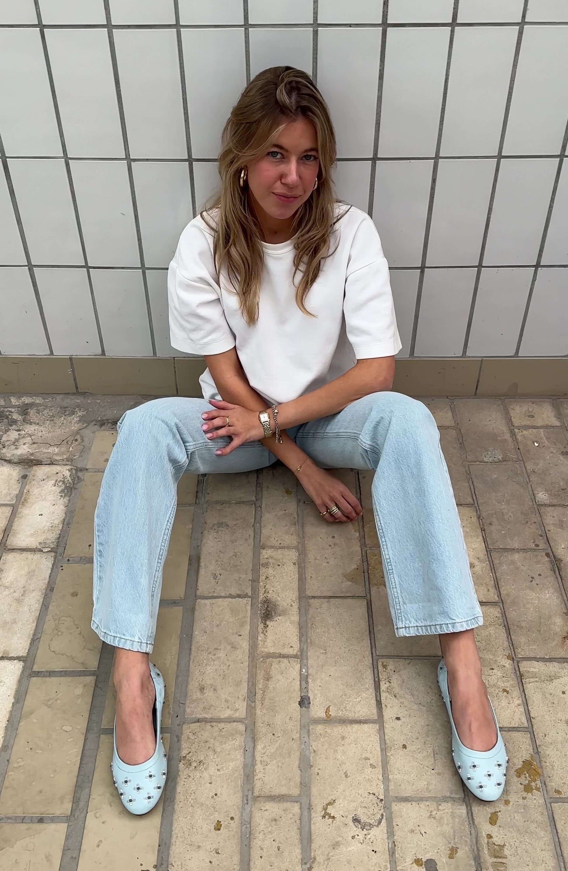 Straight Leg Sculpting Jeans Ocean Blue